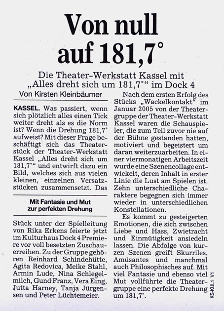 Anzeige von null auf 181,7